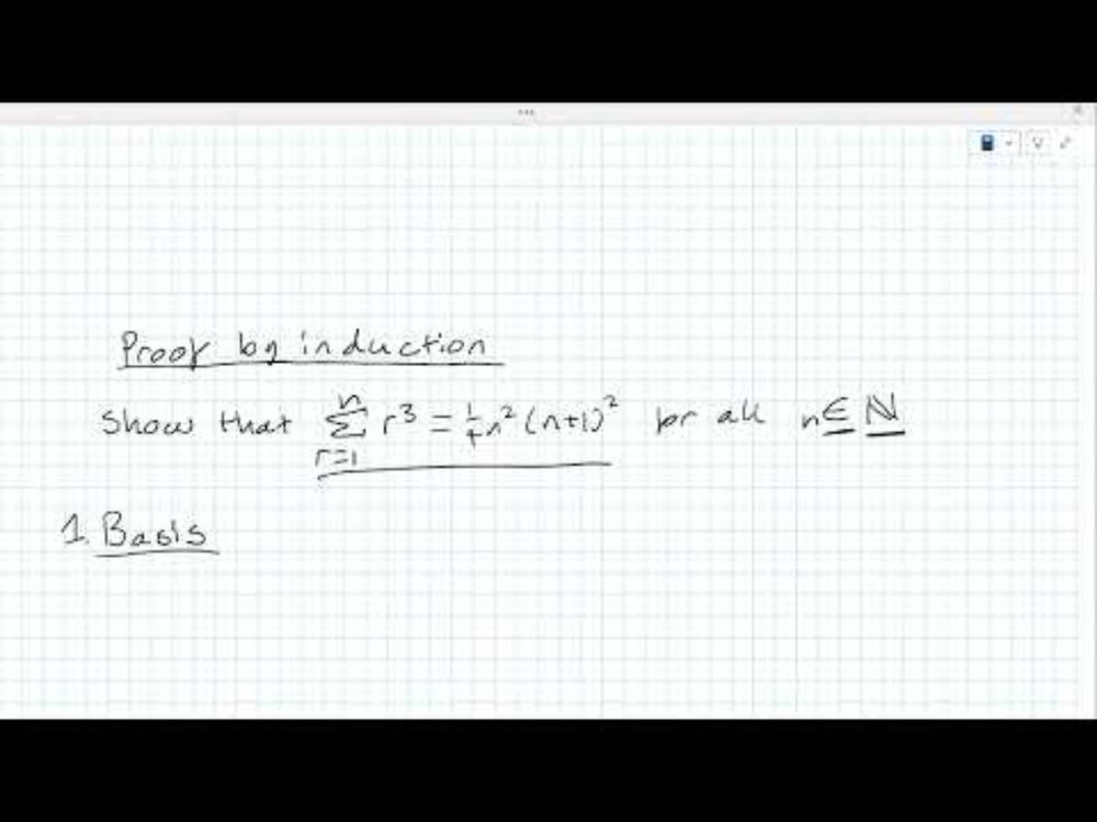 Maths A Day Episode 2: Proof by Induction and summation proofs!