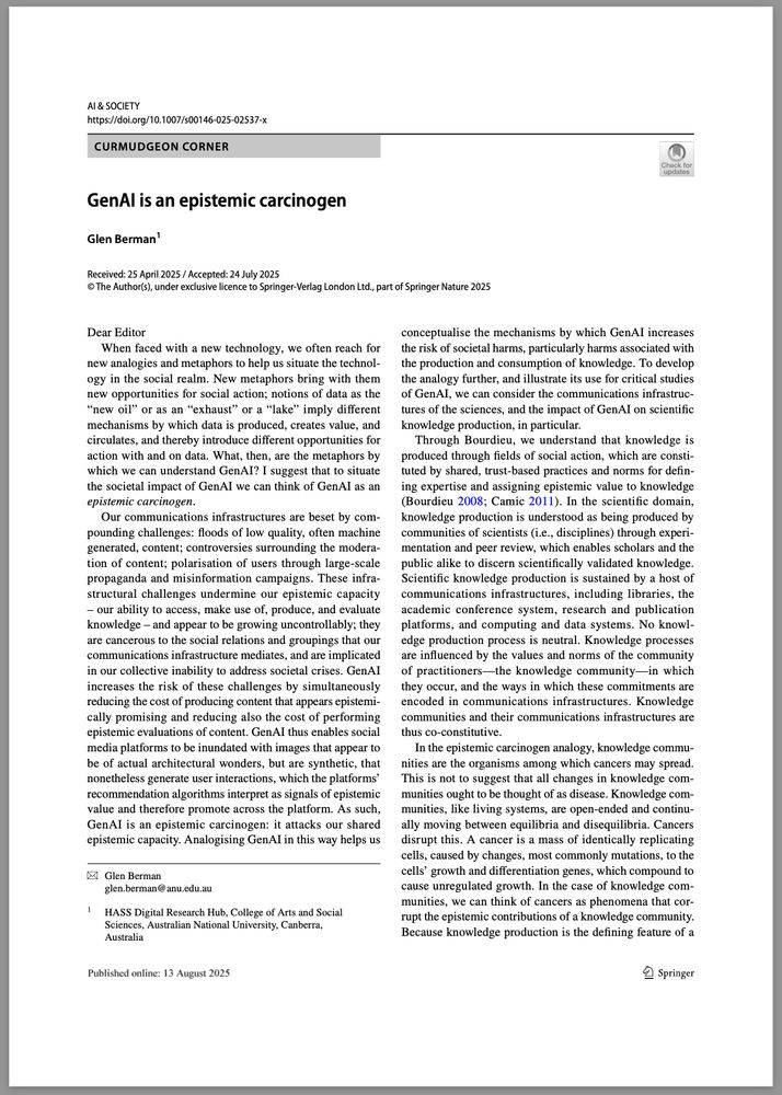 Screenshot of first page of commentary.