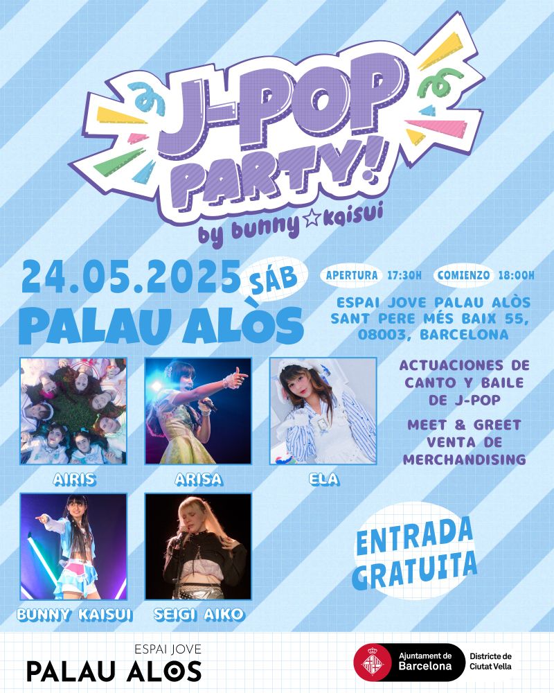 Cartel "J-Pop Party! by bunny kaisui"