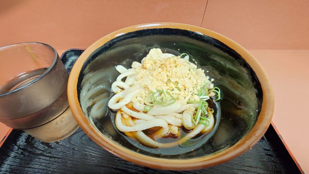 新梅田食堂街『しおや』さんの朝ぶっかけうどん(340円)