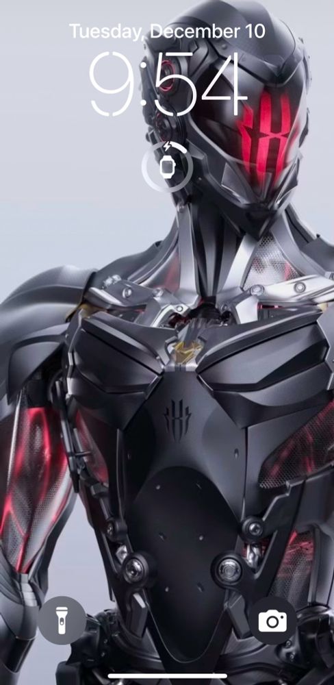 Futuristic robot lock screen 