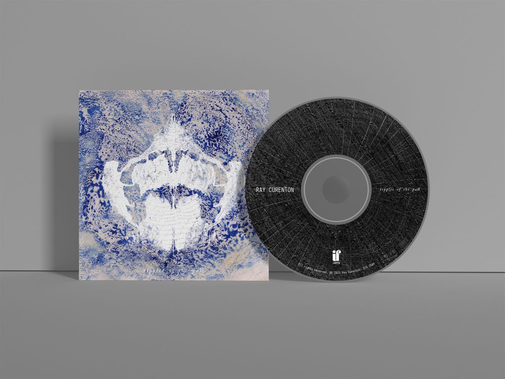 CD of Ripples of the Past. A 4-panel CD wallet with crescent pocket cut plus 12-page booklet insert including full song lyrics.