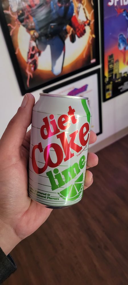 A photo of the retro Diet Coke Lime