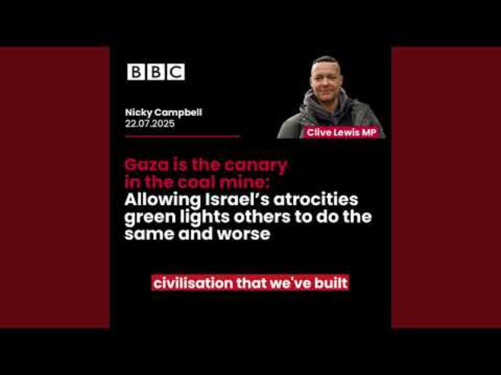 With 5 Live's NIcky Campbell talking about Gaza 22 07 25