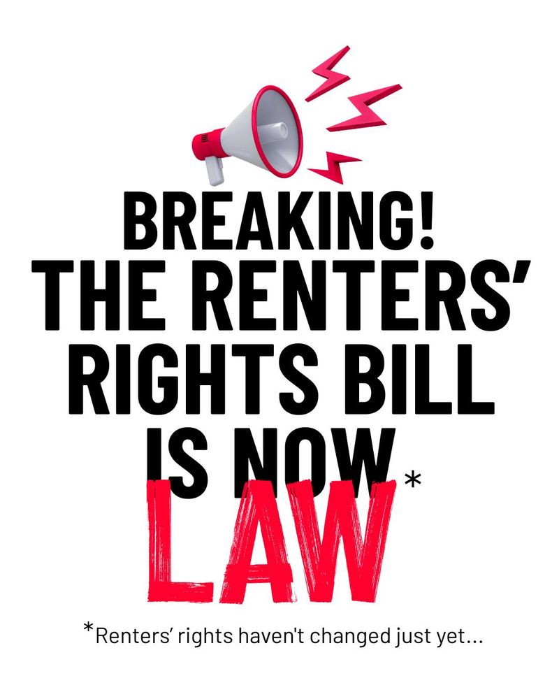 Breaking! The Renters' Rights Bill is now law