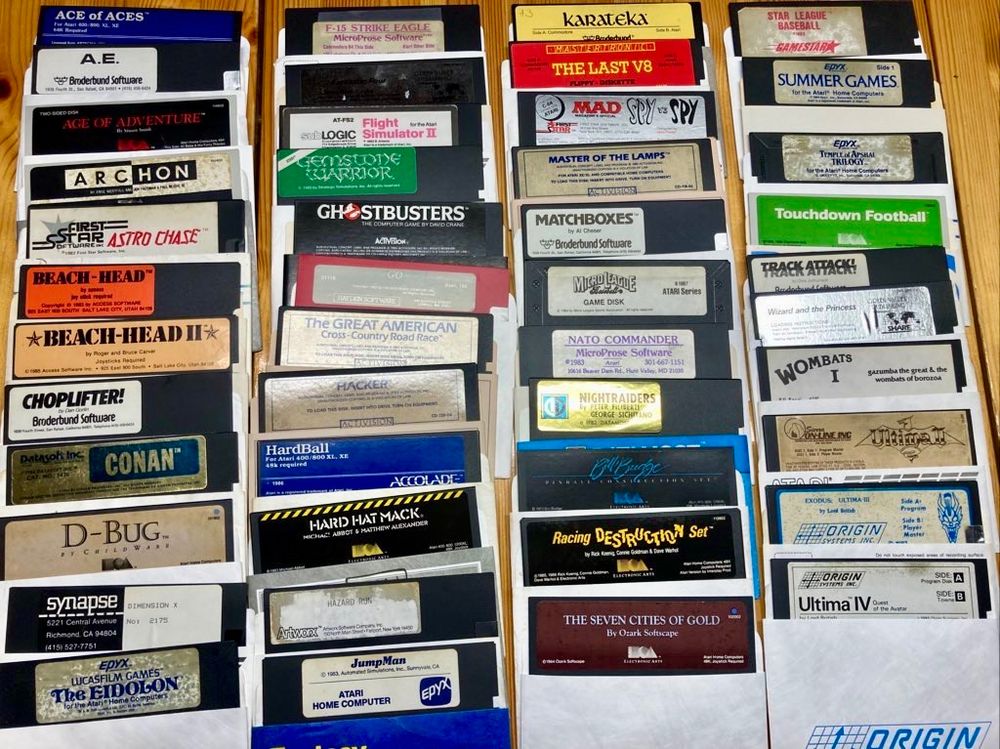 Atari 8 bit floppies