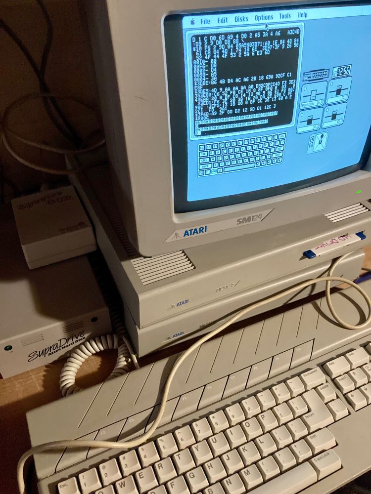 Atari ST emulating a Macintosh emulating an Apple ][.