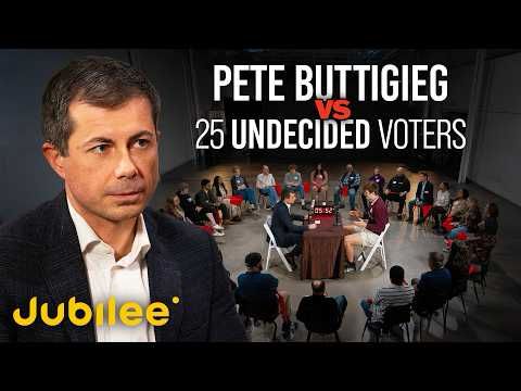 1 Politician vs 25 Undecided Voters (Feat. Pete Buttigieg) | Surrounded