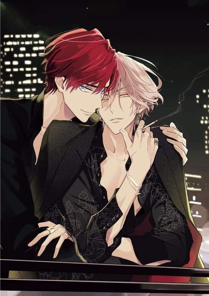 Dessin de Minato et Shizuma les personnages de Therapy Game