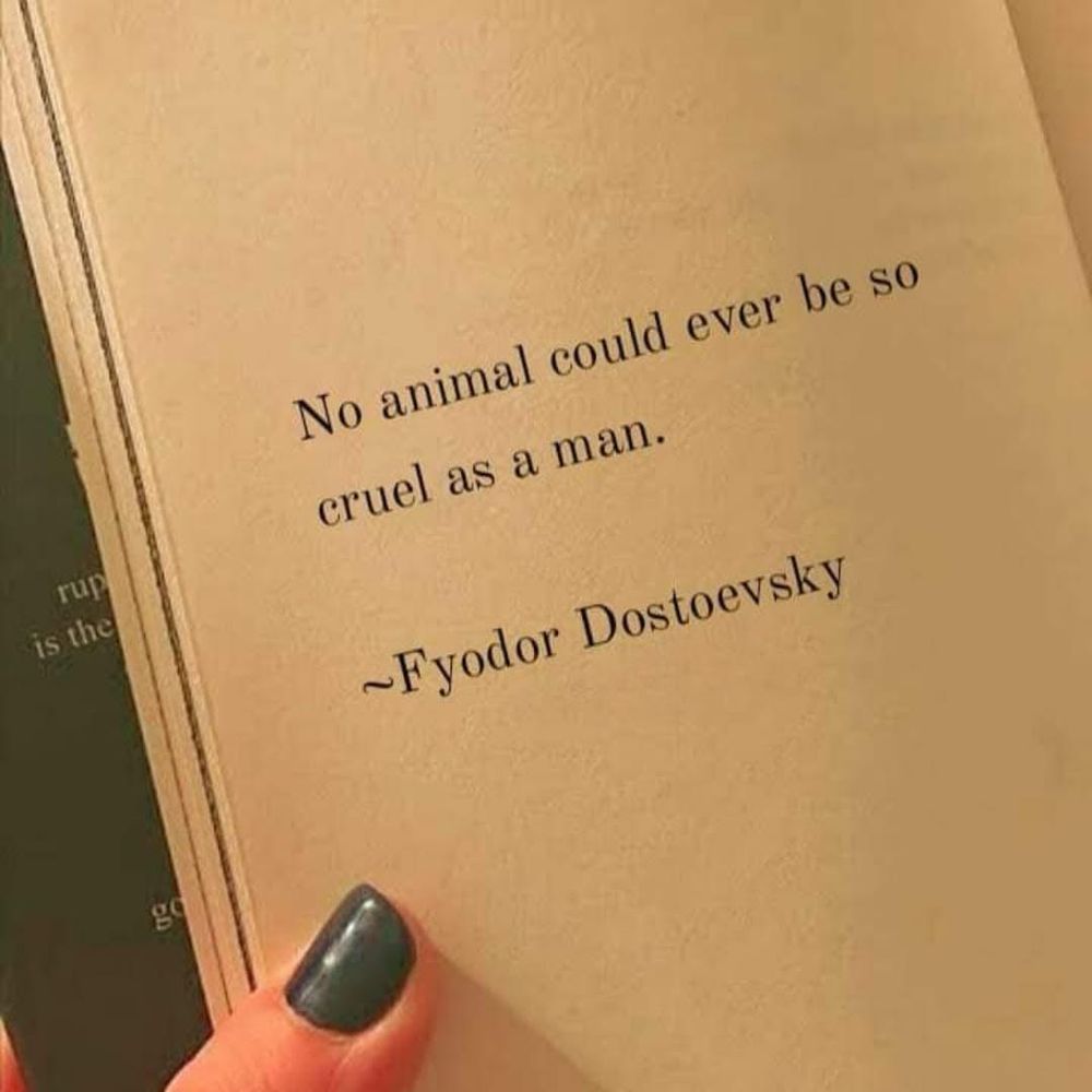 True statement that often makes me feel terribly sad ashamed of the world we live in.  😪🙏