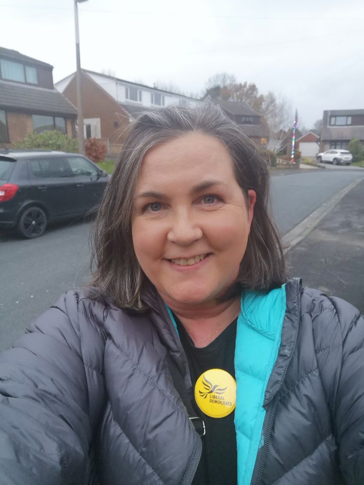 Cllr Fiona Duke delivering community surveys in Greyfriars