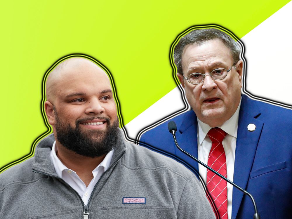 A political newcomer takes on longtime senator — the district includes the west side of Indianapolis and the eastern edge of Hendricks County.