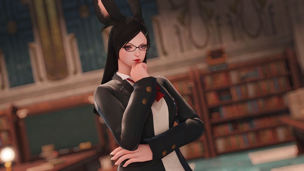 fftype-0 character queen recreated as a viera in ffxiv