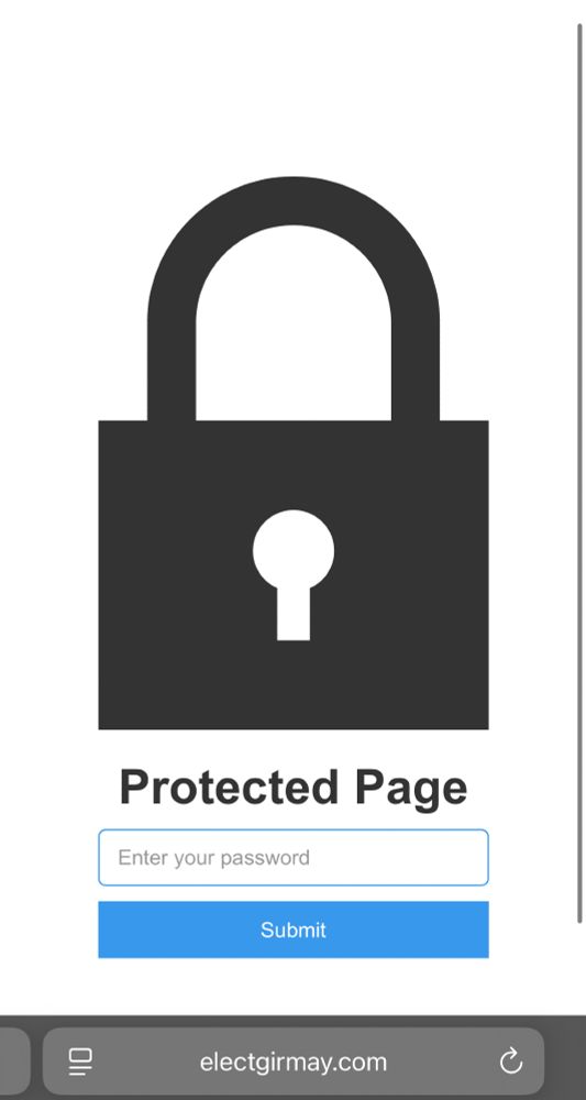 But password protected