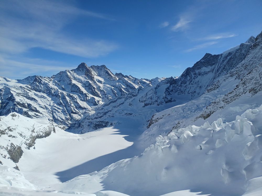 View of Jungfraujoch glacier