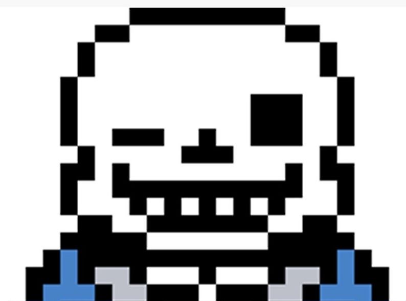 Sans (of Undertale fame) winking