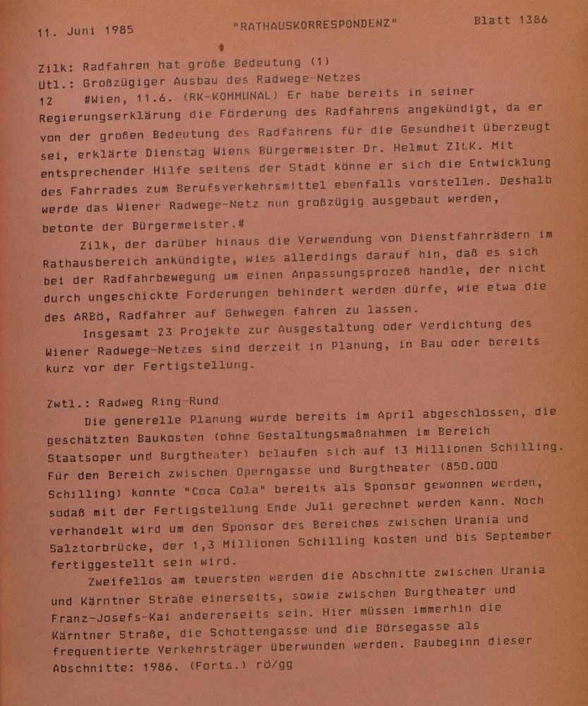 Rathauskorrespondenz vom 11.6.1985

Quelle: Rathaus-Korrespondenz : PID ; rk-aktuell / Stadt Wien
https://digital.wienbibliothek.at/wbrobv/periodical/titleinfo/3019919