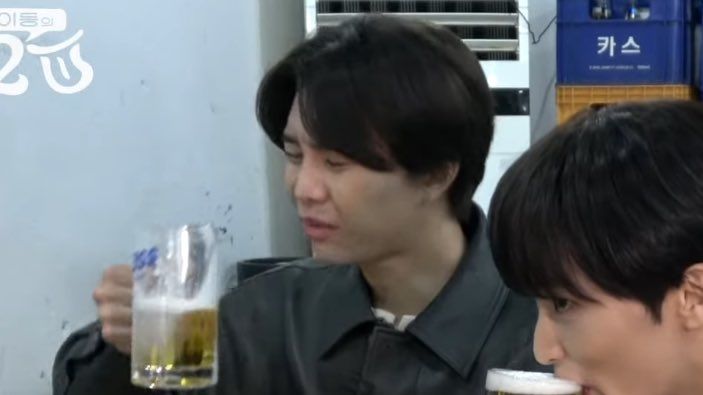 Johnny nct drinking beer