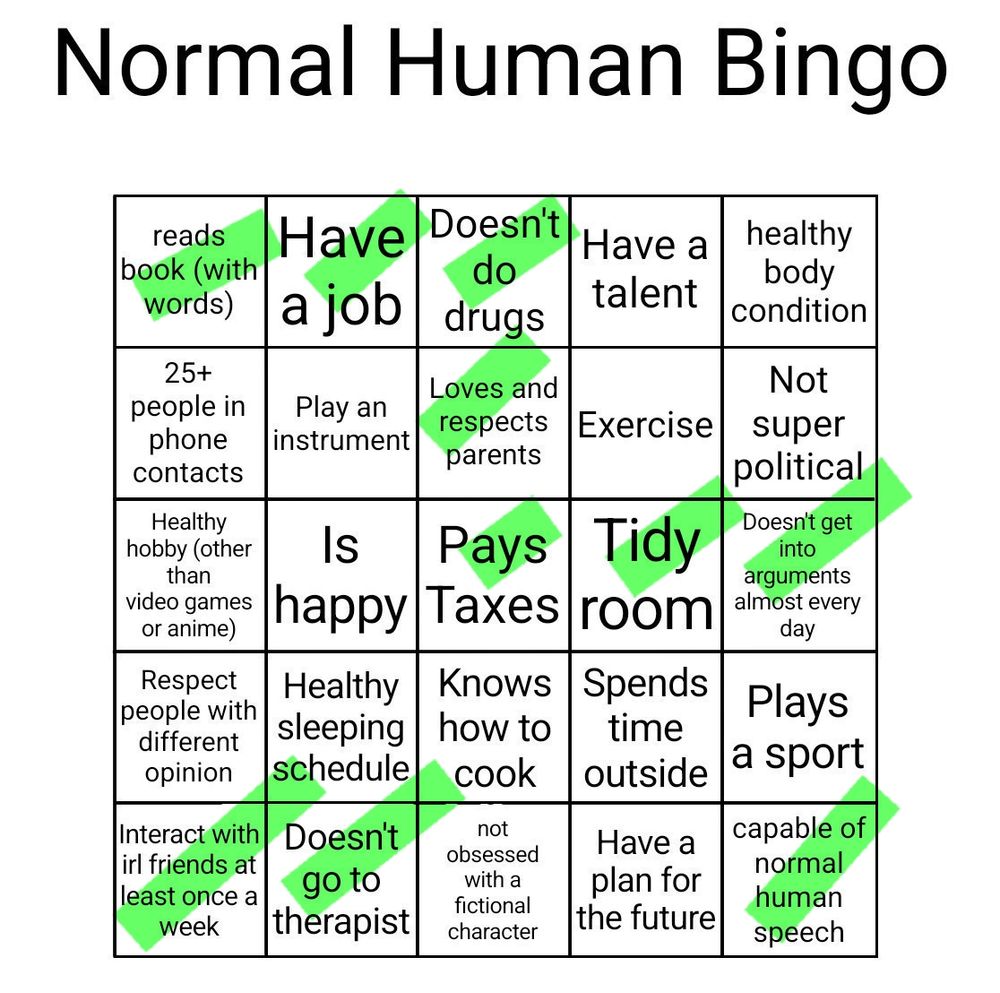 bingo sheet (filled by op)
