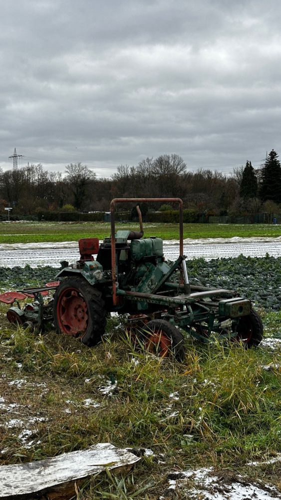 Alter traktor am feldrand....