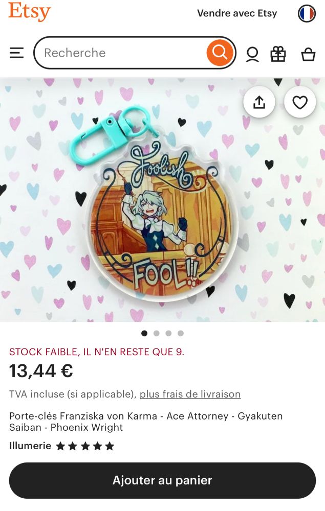 franziska von karma keychain