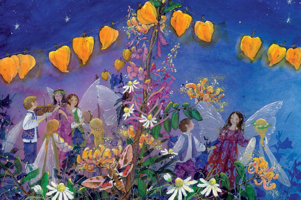 Illustration from Little Fairy Can't Sleep by Daniela Drescher. 