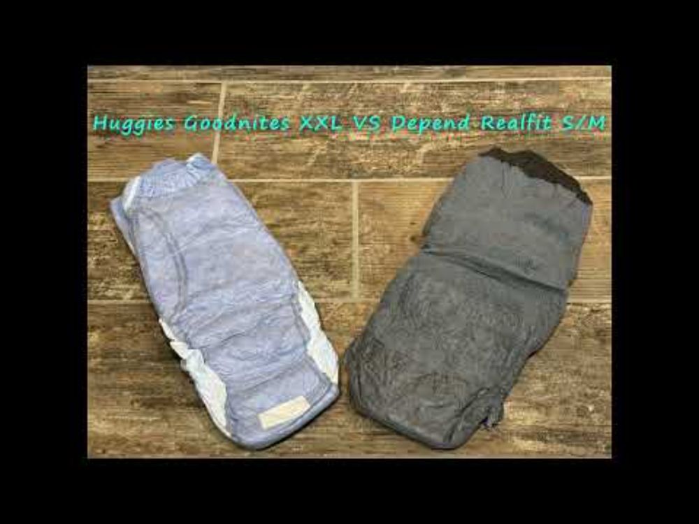 Goodnites XXL VS Depend Realfit S/M