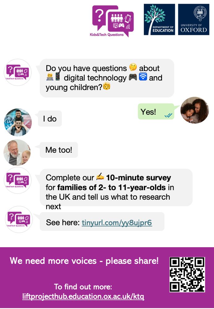 Complete our 10-minute survey for families of 2-11-year-olds in the UK and tell us what to research next.