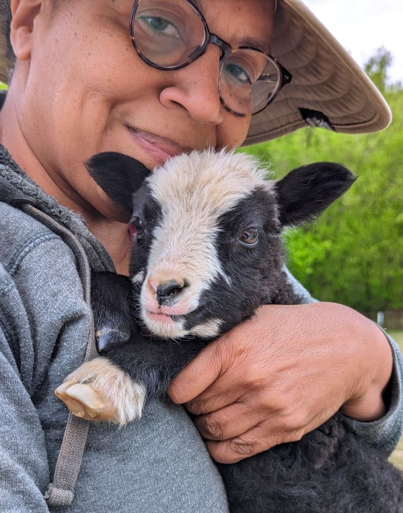 Dee and one of the "skunk" twins from Pandora's line