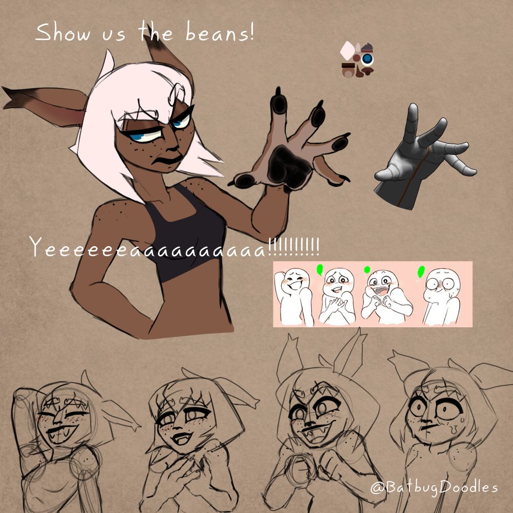 A'Mirah is asked to show the beans.
She complies, begrudgingly 