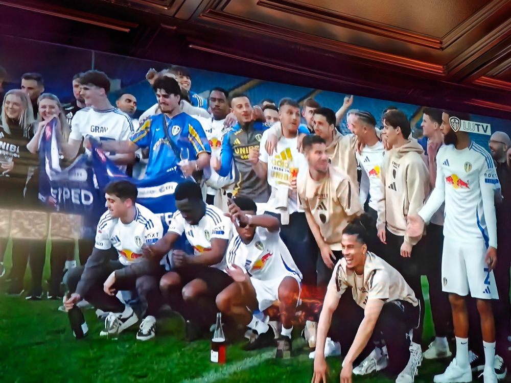 The team celebrating 