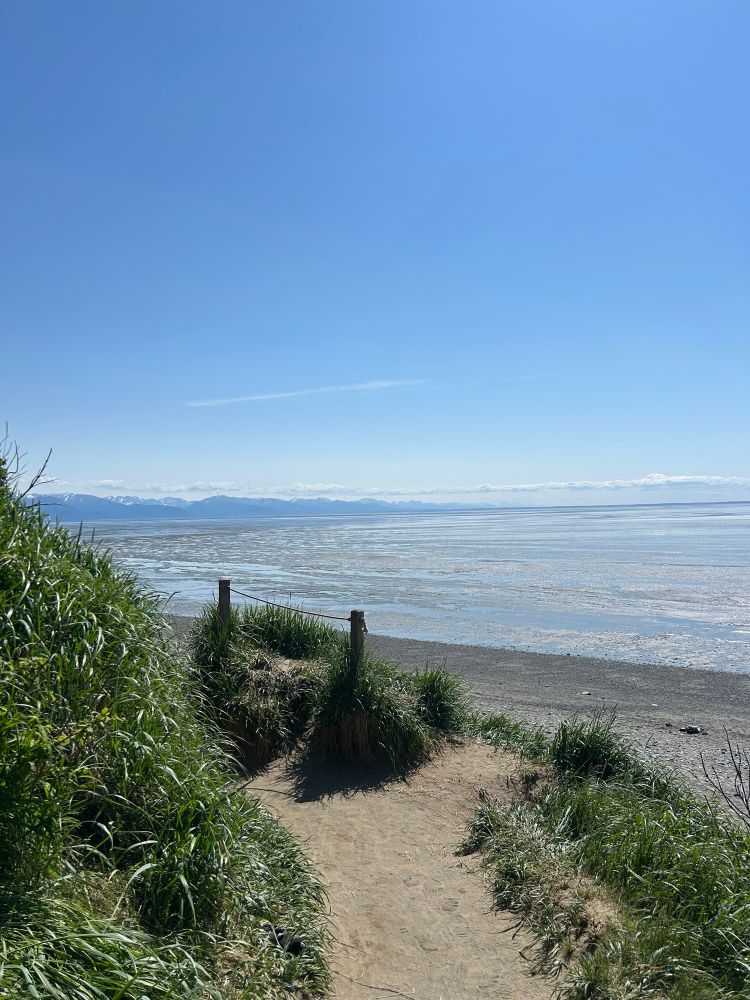A view of Cook Inlet and the Kincaid beach