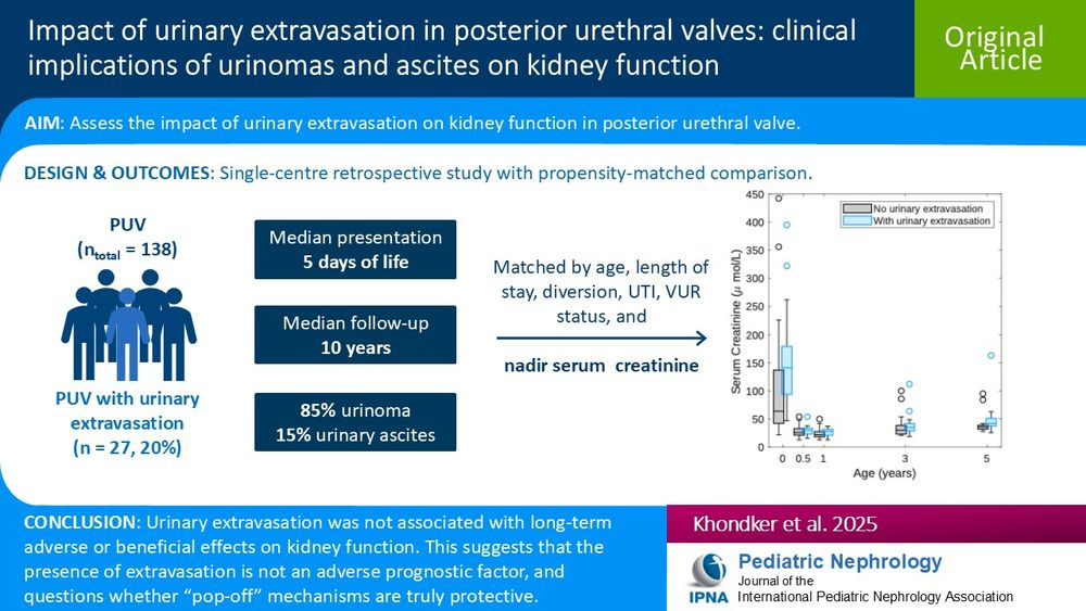 Impact of urinary extravasation in posterior urethral valves: clinical implications of urinomas and ascites on kidney function