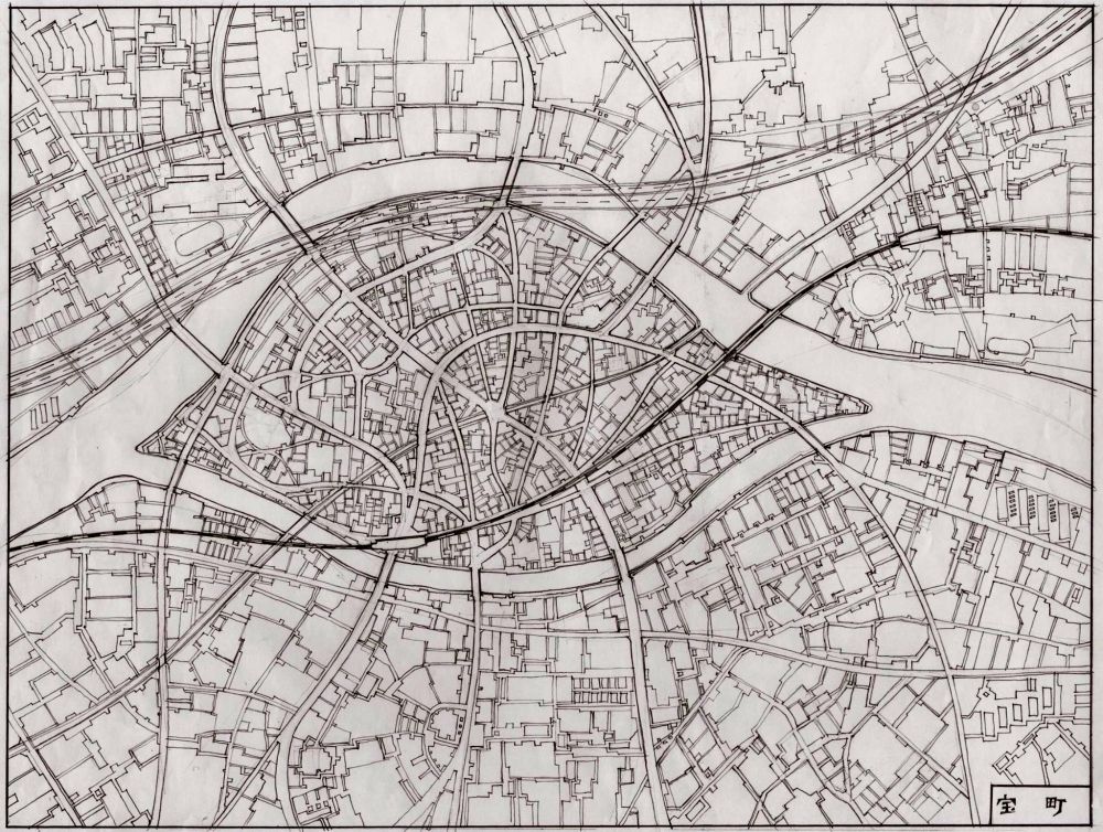 (a) Kimura's hand-drawn map of Treasure Town