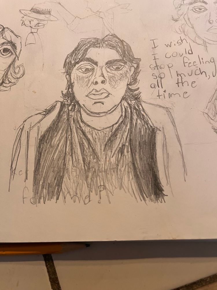 Cartoony Sketch of myself, overall happy with it