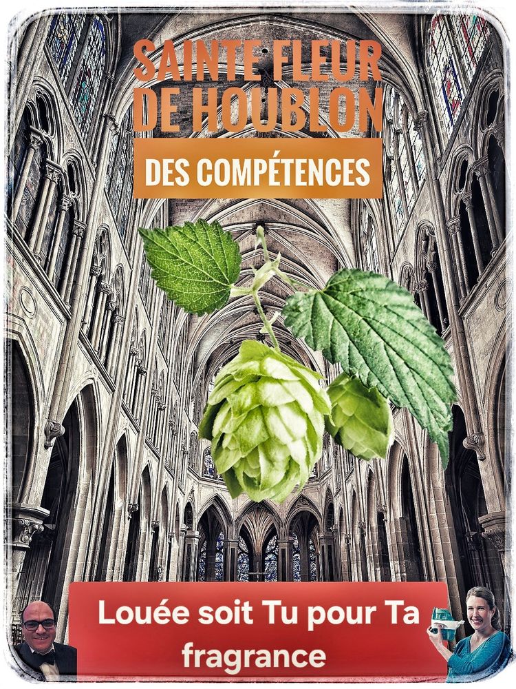 Hommage à la fleur de Houblon des compétences 
