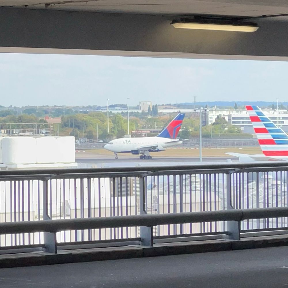 What appears to be a very stubby plane