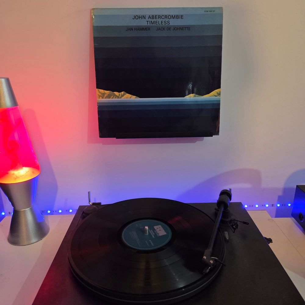 LP on turntable