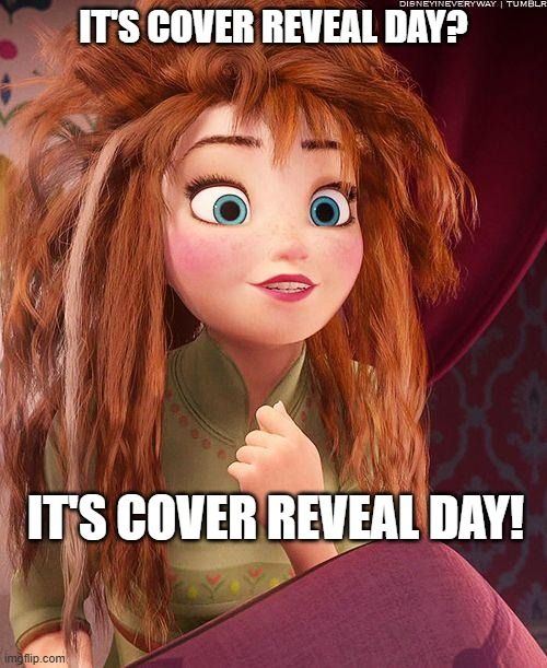 Anna from Frozen "it's coronation day!" scene, hair messy and just waking up. 