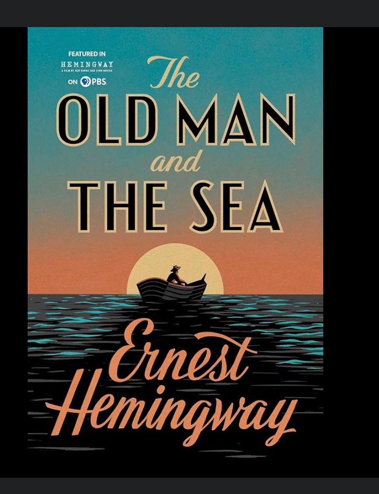 Cover of Ernest Hemingway’s novel Old Man and The Sea