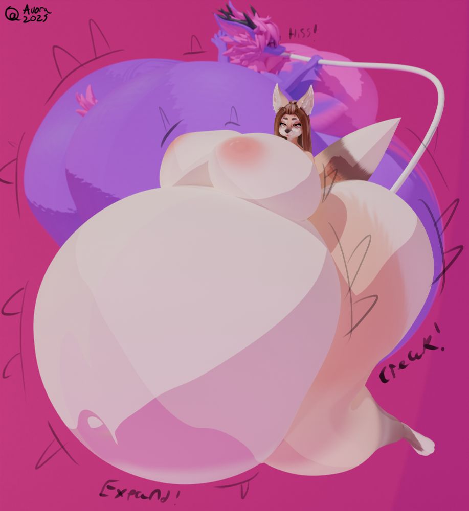 Akari mixing helium in her belly and assets with SaphGas, a gas as light as Hydrogen and as fun as helium.