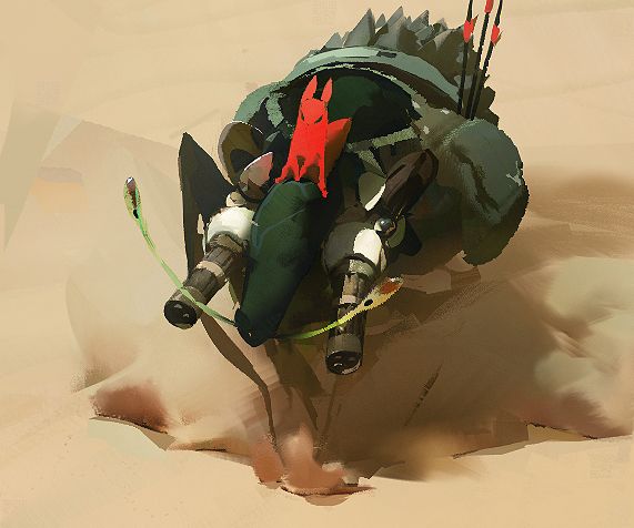 It's the drill crab as a Super Vehicle ( Metal Slug reference )