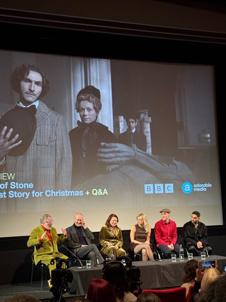Mark Gatiss and the cast of the BBC’s ‘Woman of Stone’ on stage at the BFI Southbank for a Q&A. 