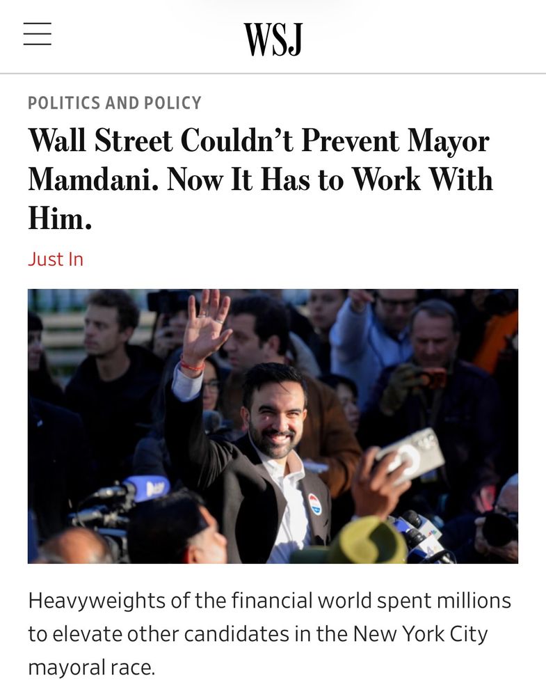 Wall Street Couldn't Prevent Mayor Mamdani. Now It Has to Work With Him.

Heavyweights of the financial world spent millions to elevate other candidates in the New York City mayoral race.