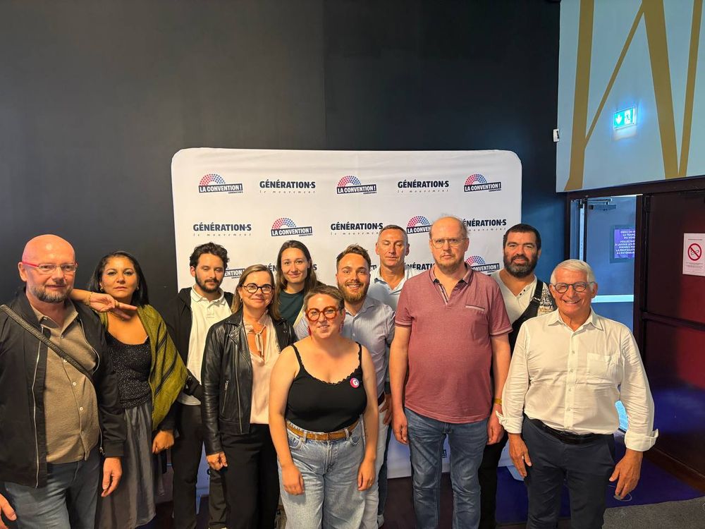 Membres de Génération•s Isabelle Hardy, Pierre Cohen, Thibaut Cazal, Alice Assier, Christophe Lubac…