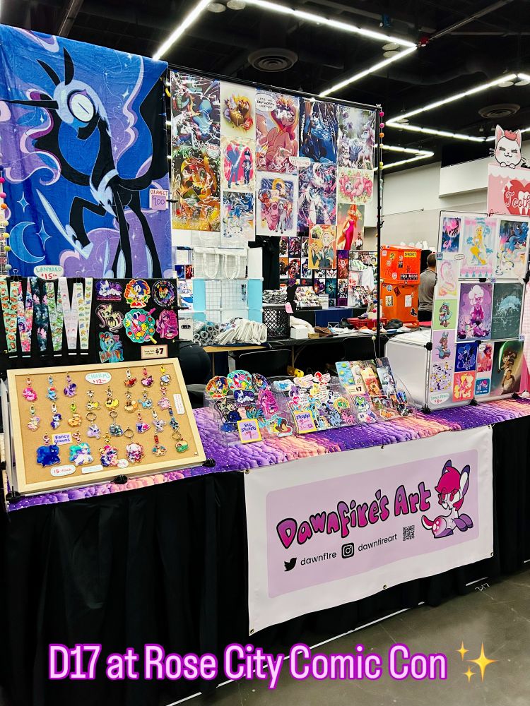Dawnfire’s rose city comic coin table setup
