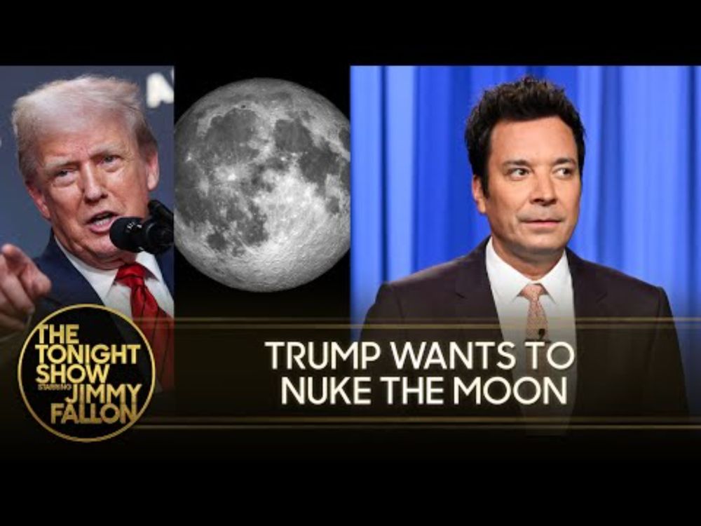 Trump Wants to Put Nukes on the Moon, Takes a Worrying Walk on the White House Roof | Tonight Show