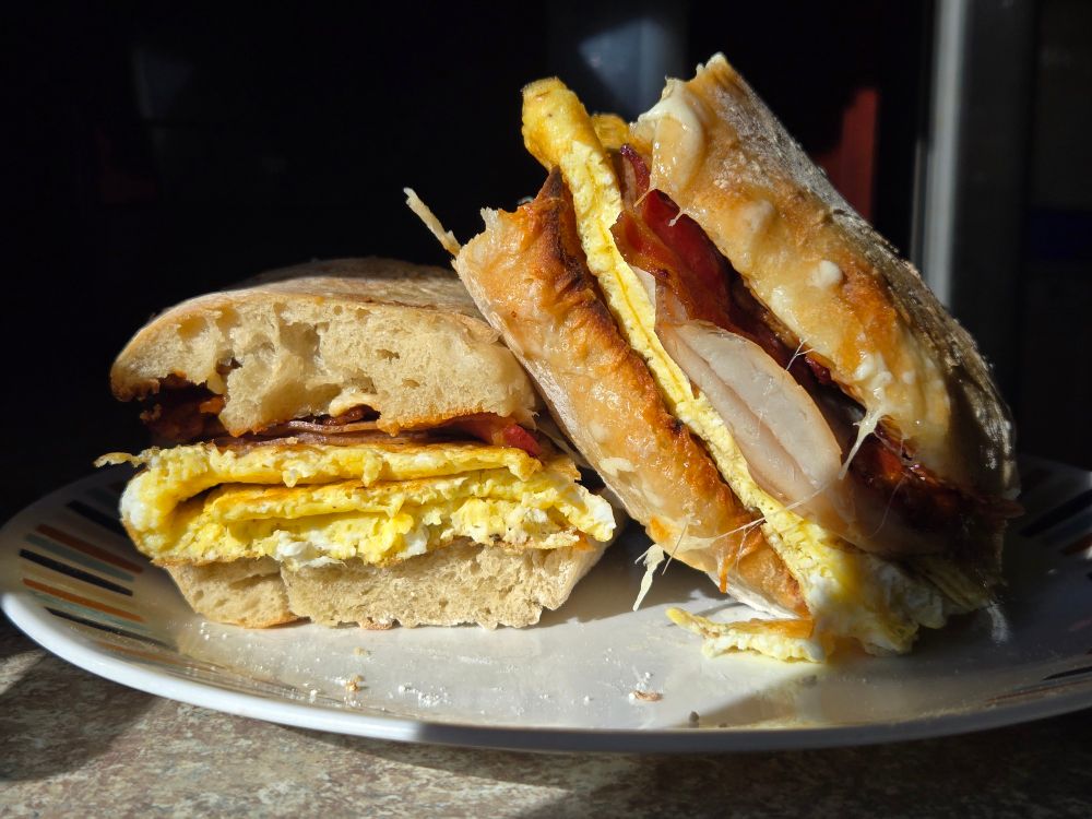 Bacon egg and cheese sandwich