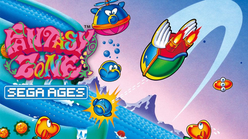 The splash art for fantasy Zone.