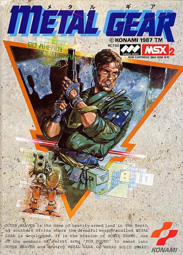 The box art for metal Gear on the MSX.